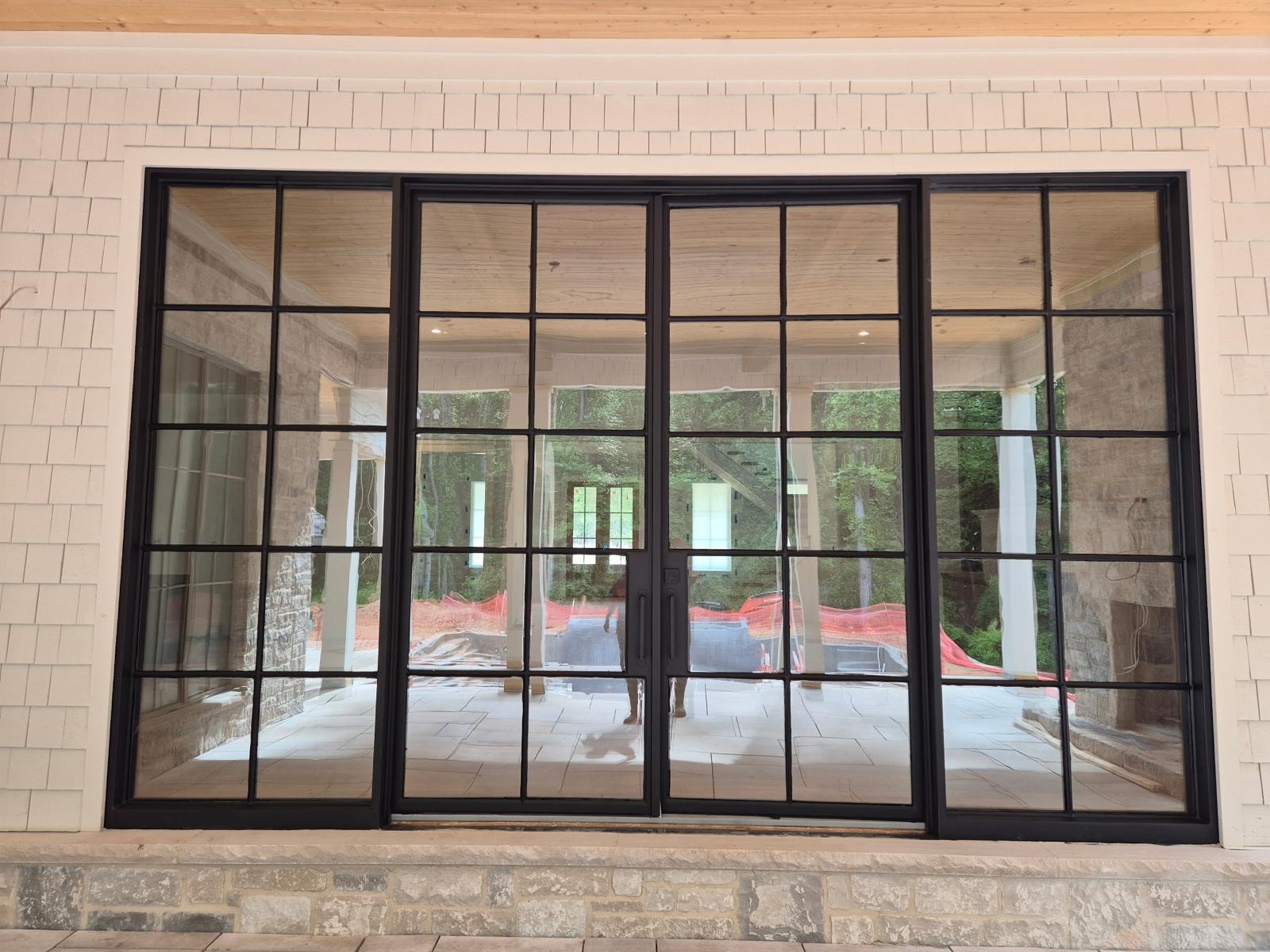 Full-Height Grid Doors