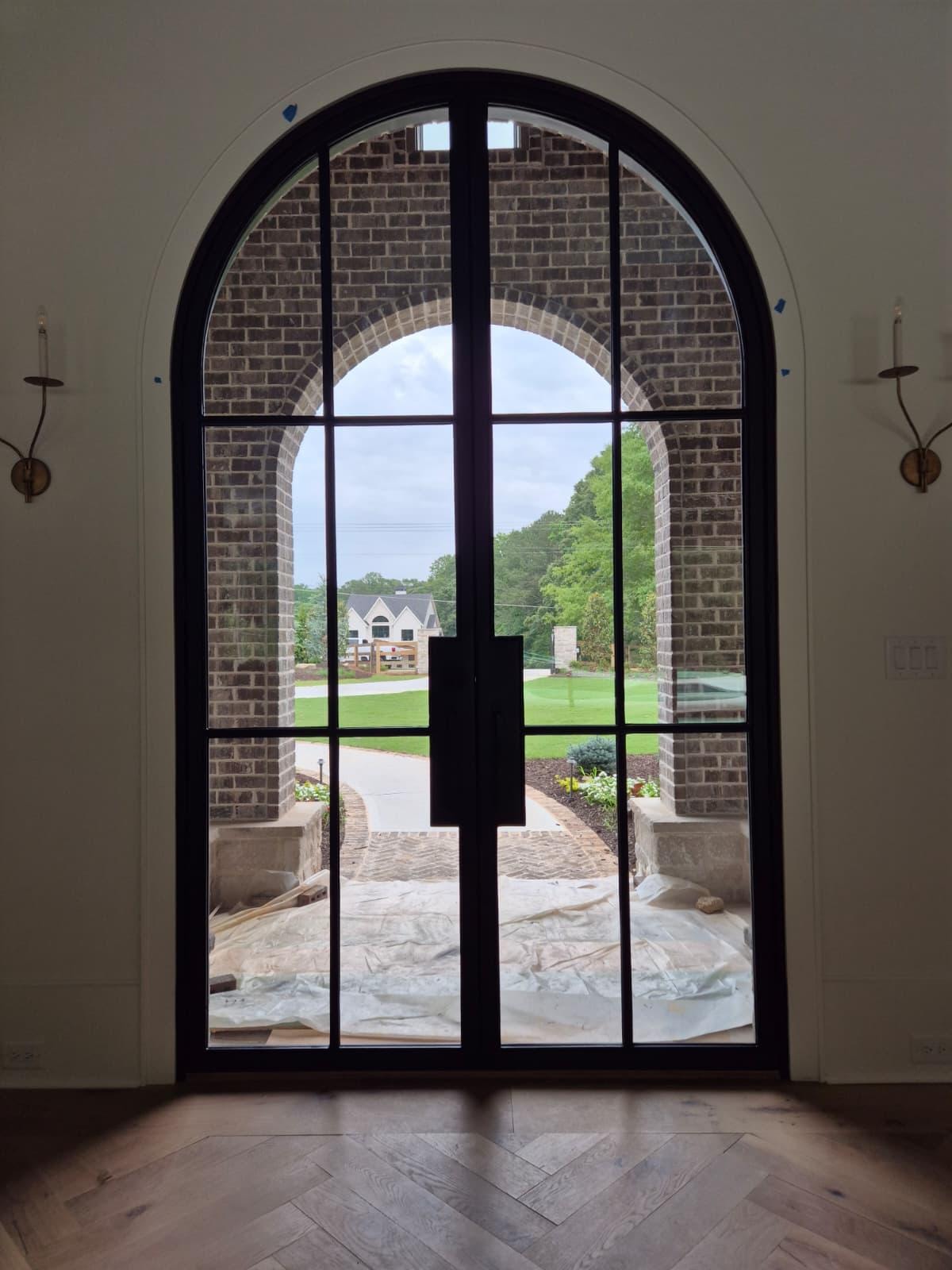 Arched Steel Entry