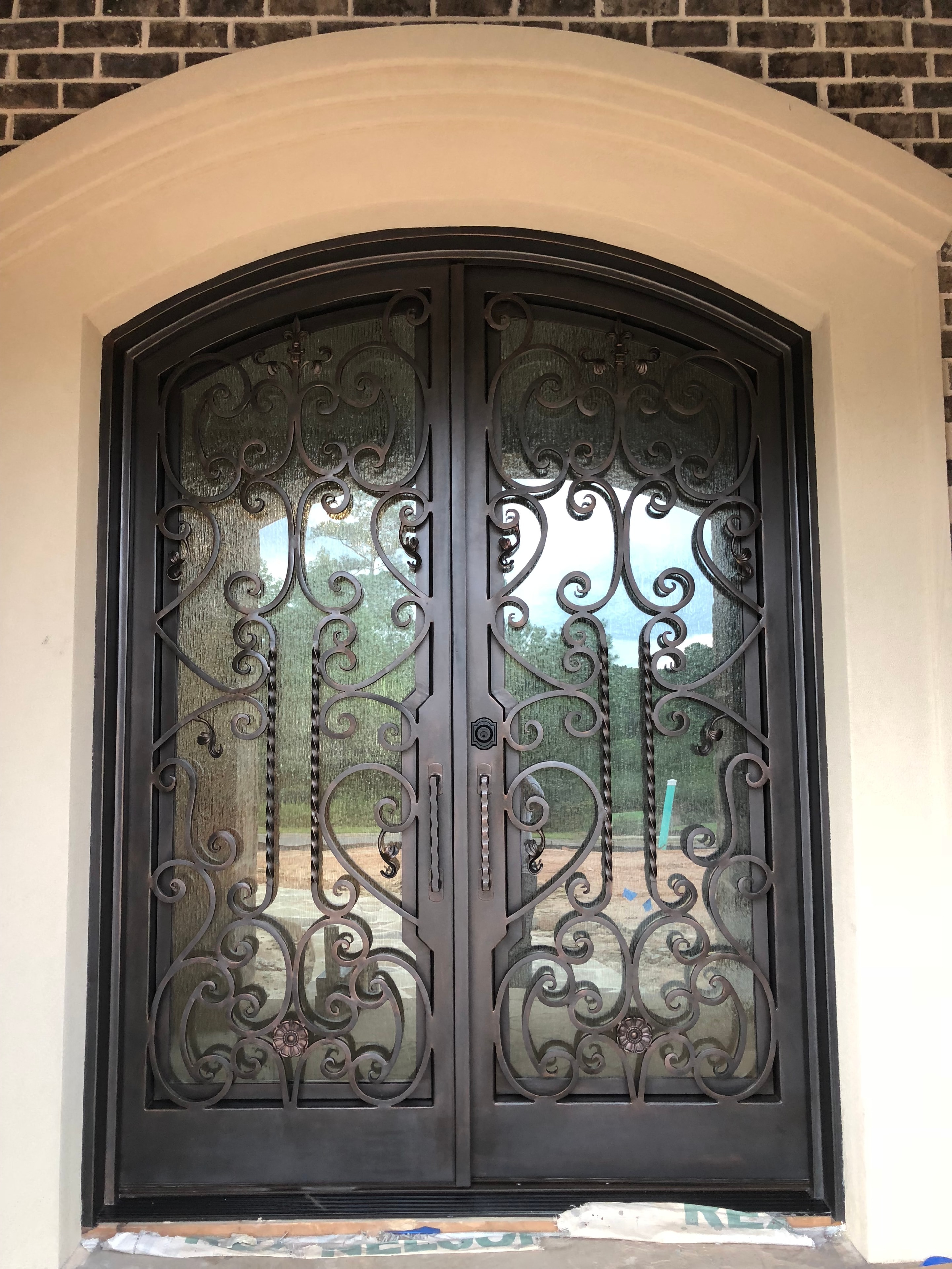 Iron Forge Arched Door