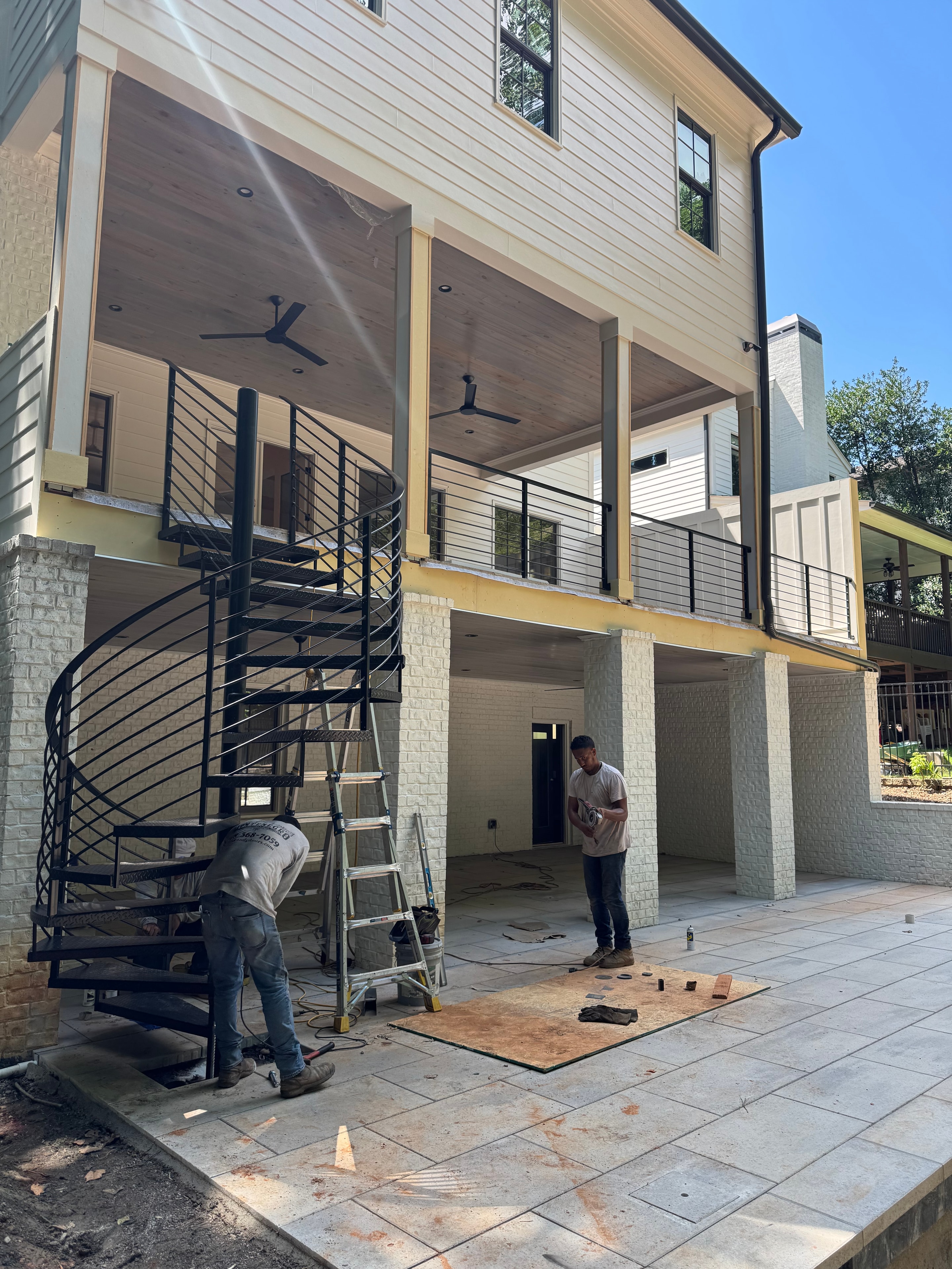 Residential Exterior Staircase Installation