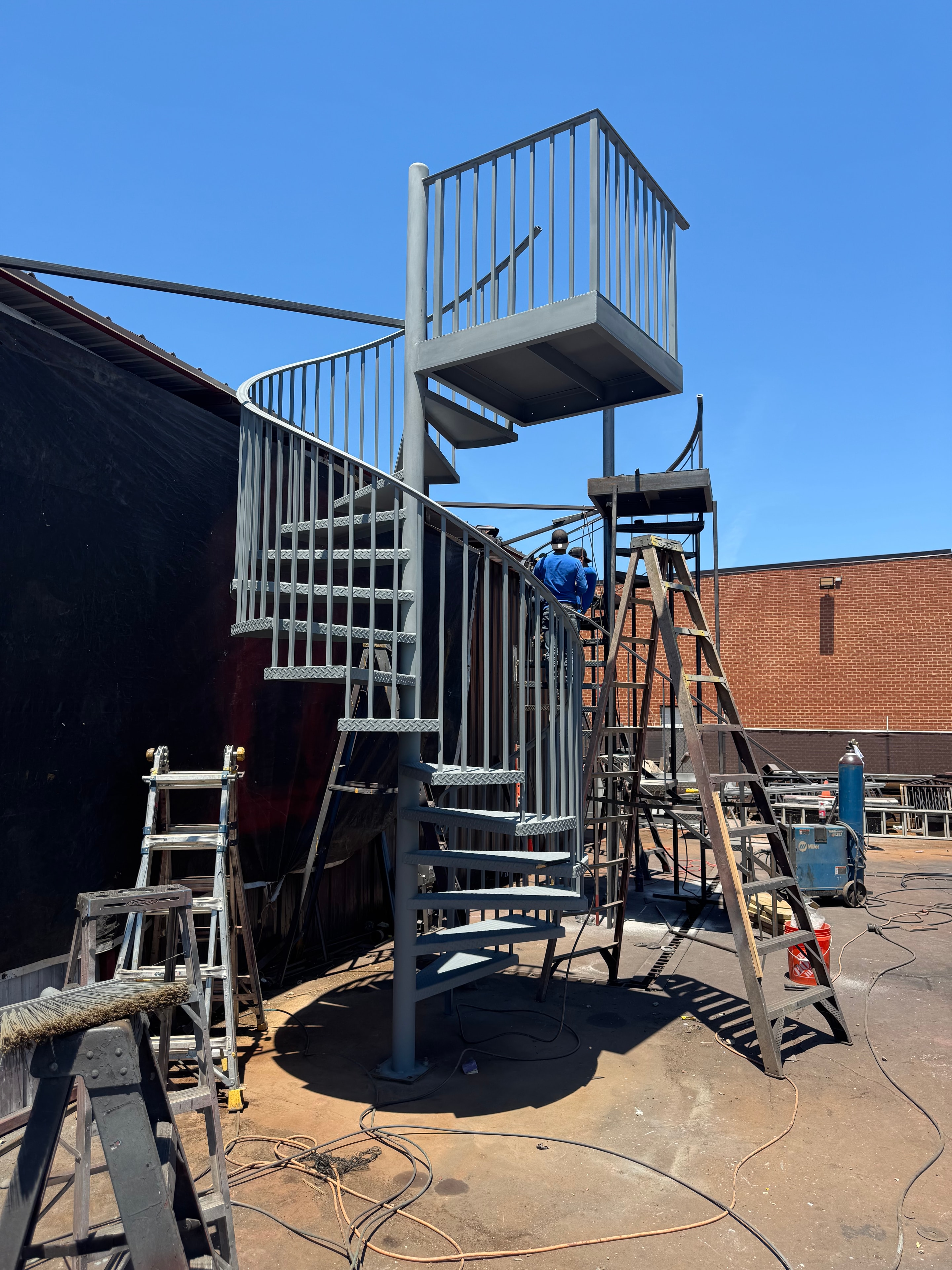 Industrial Galvanized Staircase