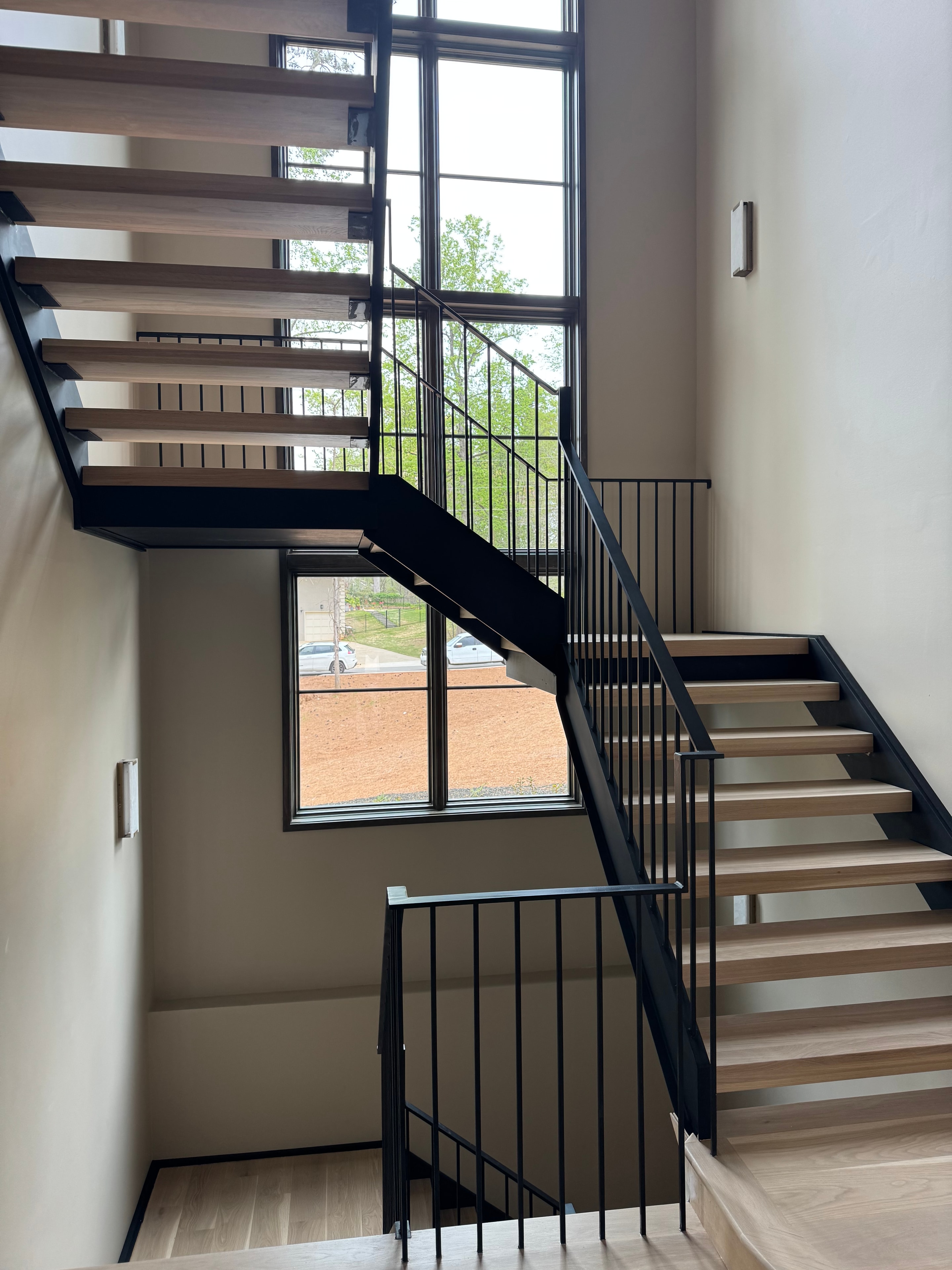 Modern Open-Riser Staircase