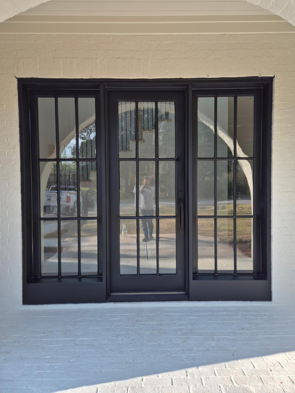 Modern Door with Sidelights