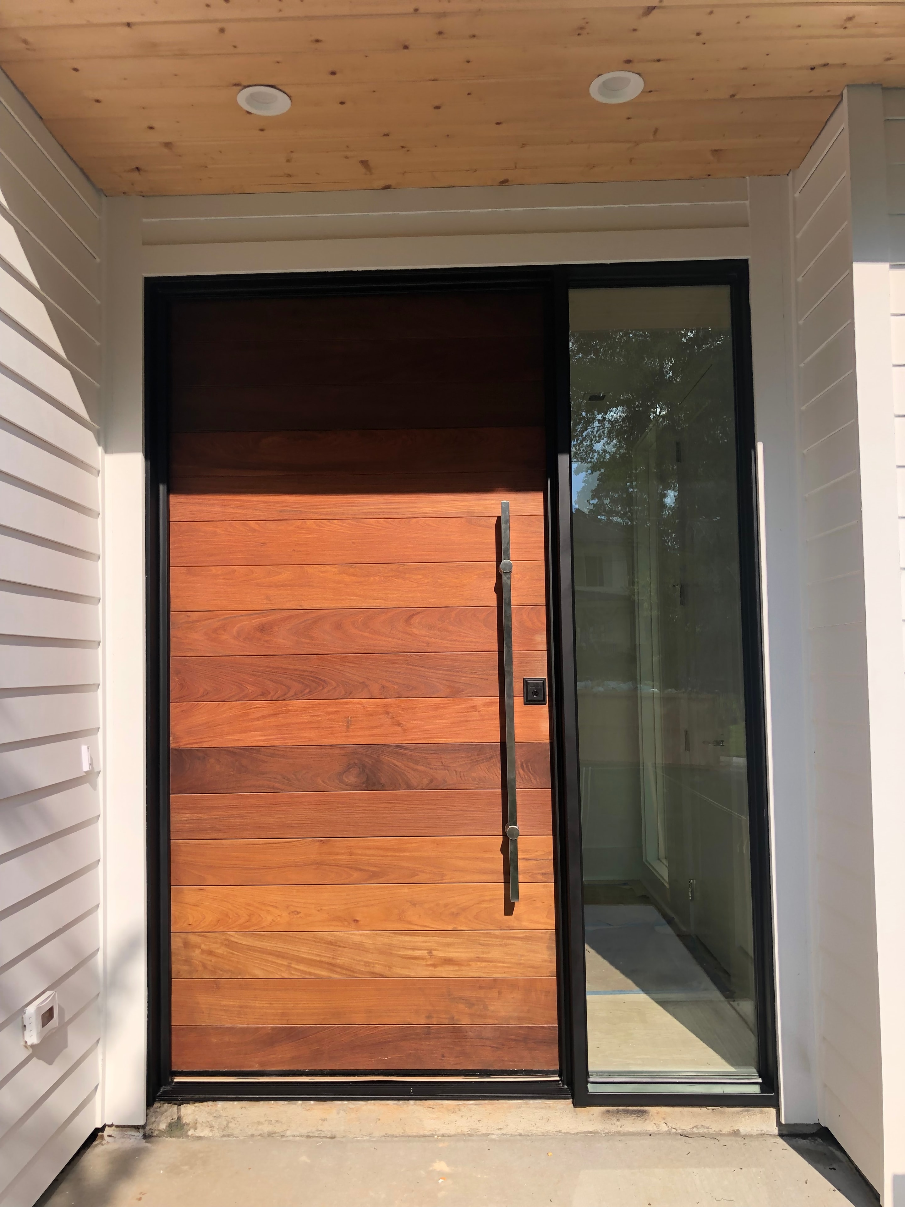 Pivot Wood & Glass Door