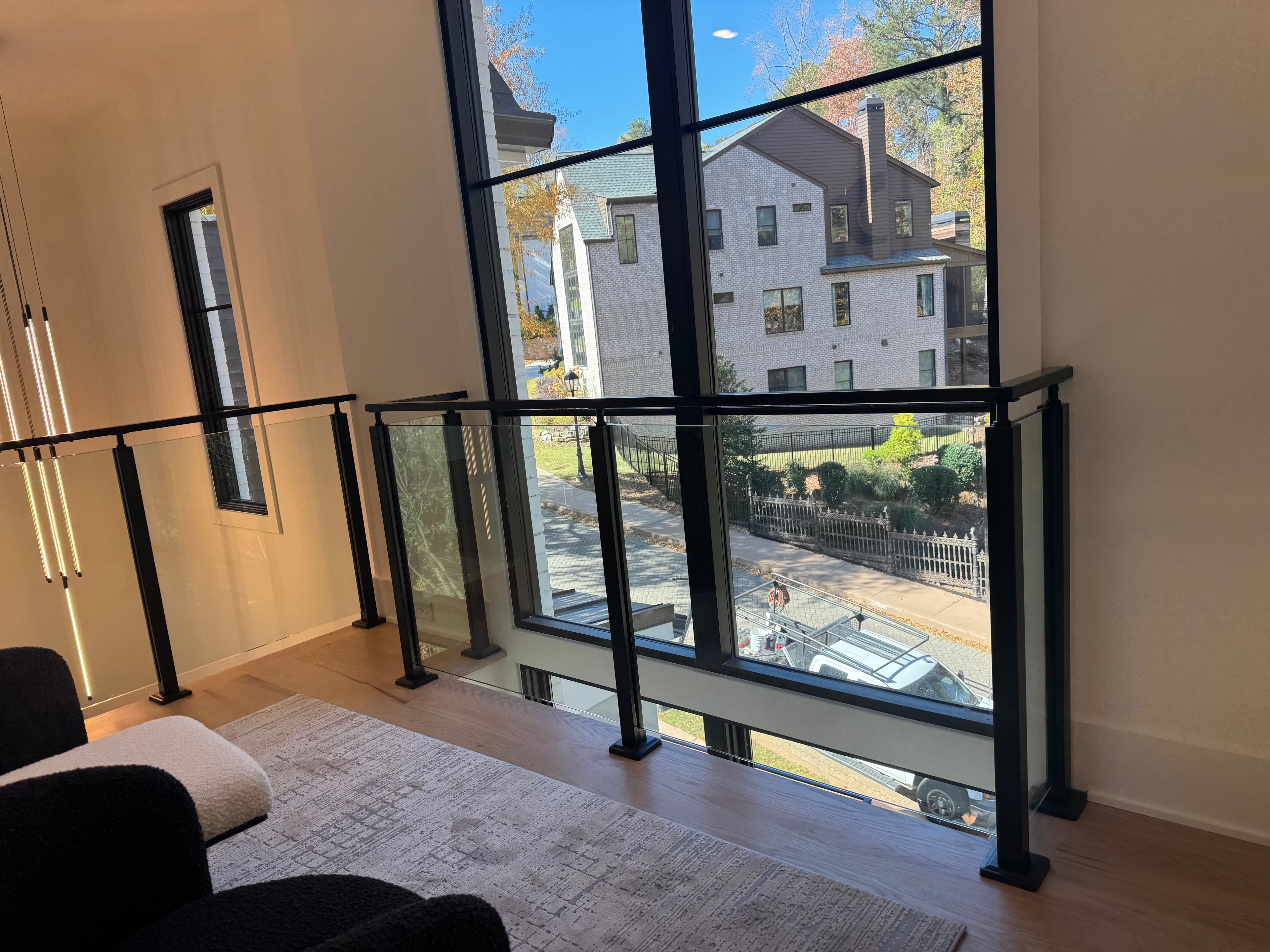 Glass Railing Floor-to-Ceiling View