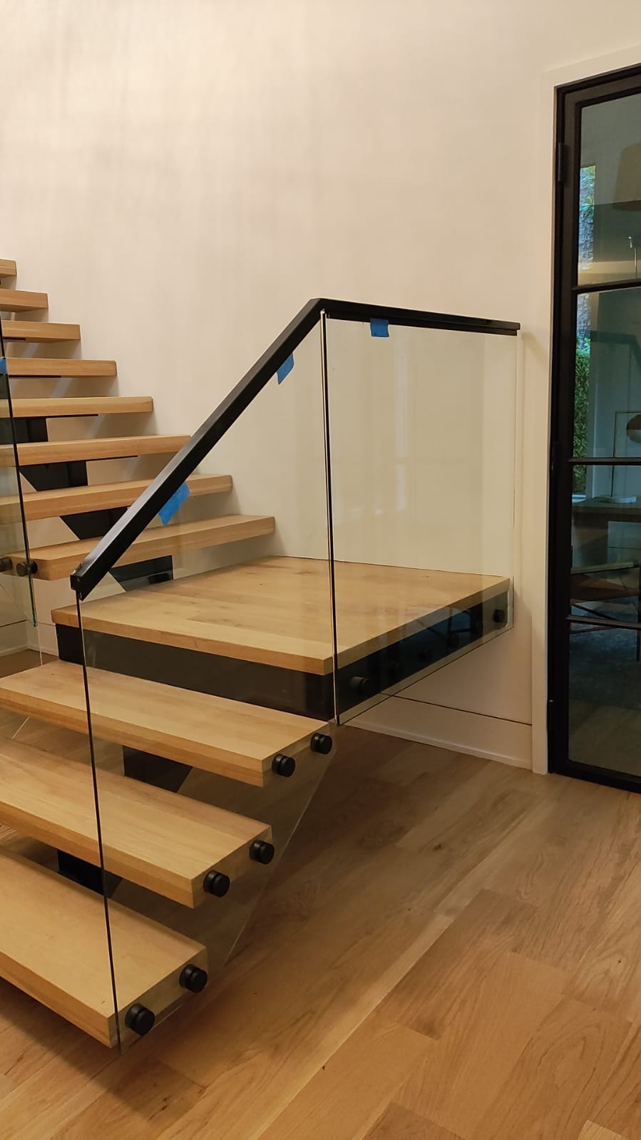 Glass Railing Modern Entry