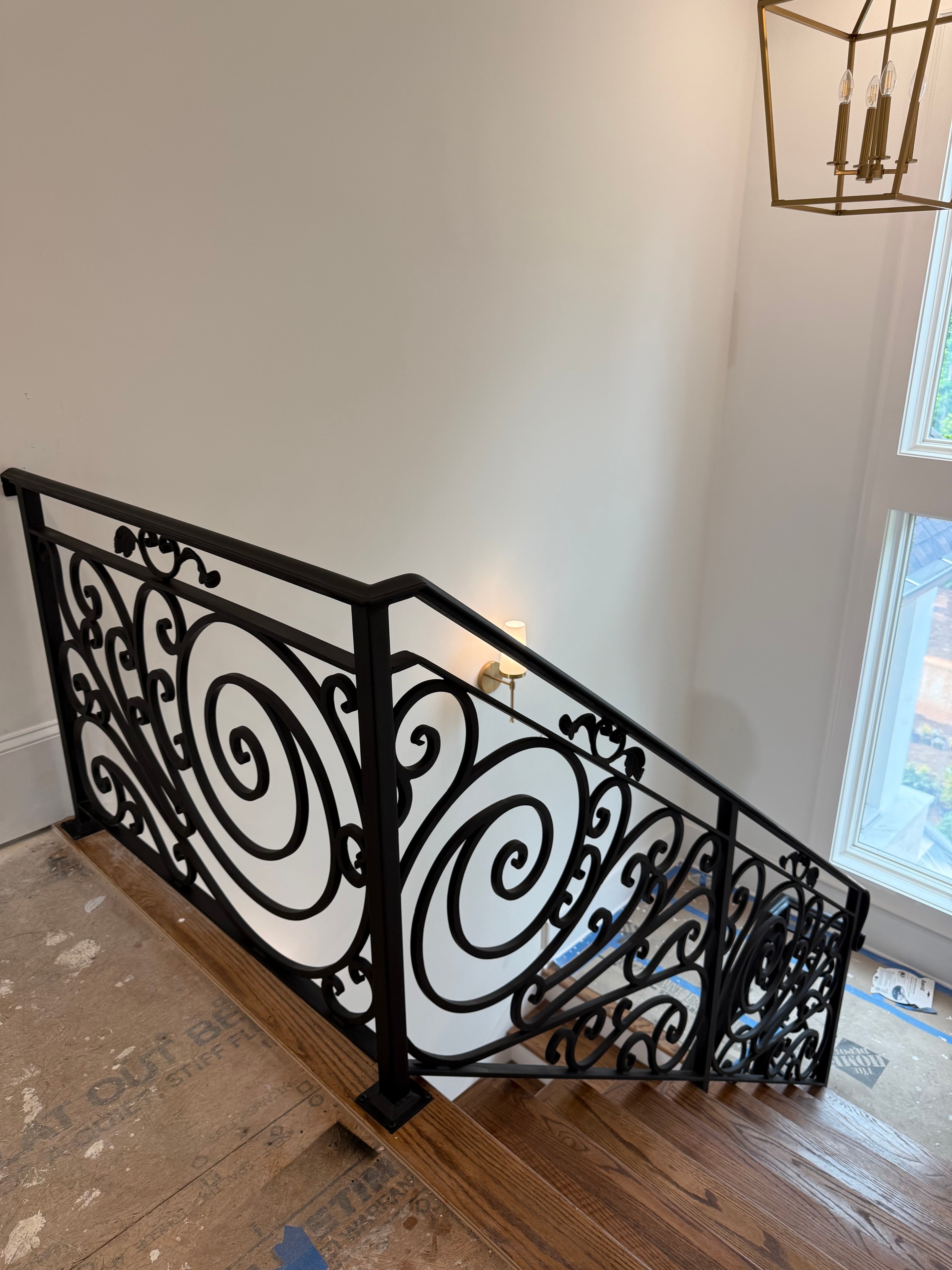 Ornamental Stair Railing Under Construction