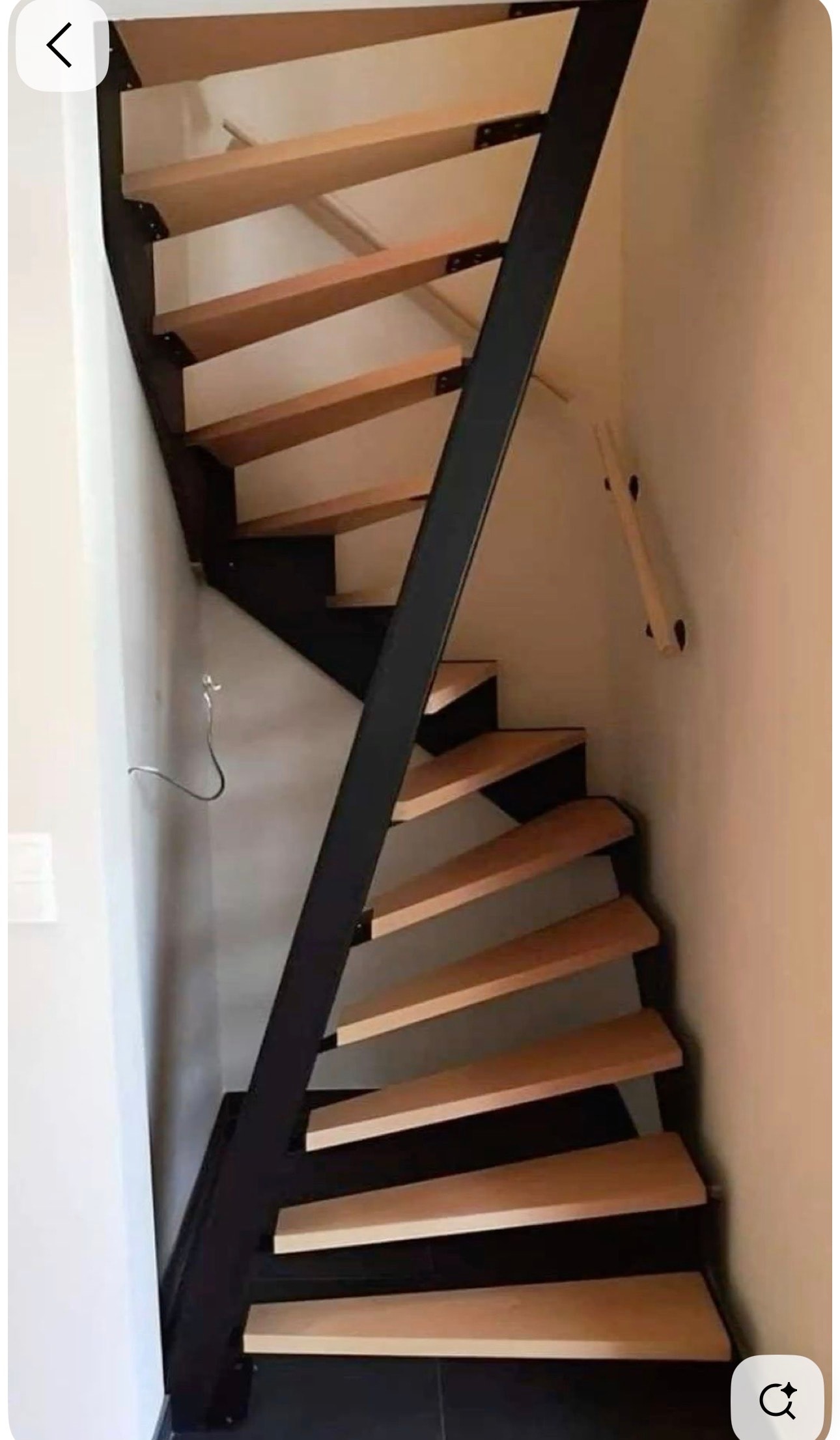 Compact Spiral Wood Steps