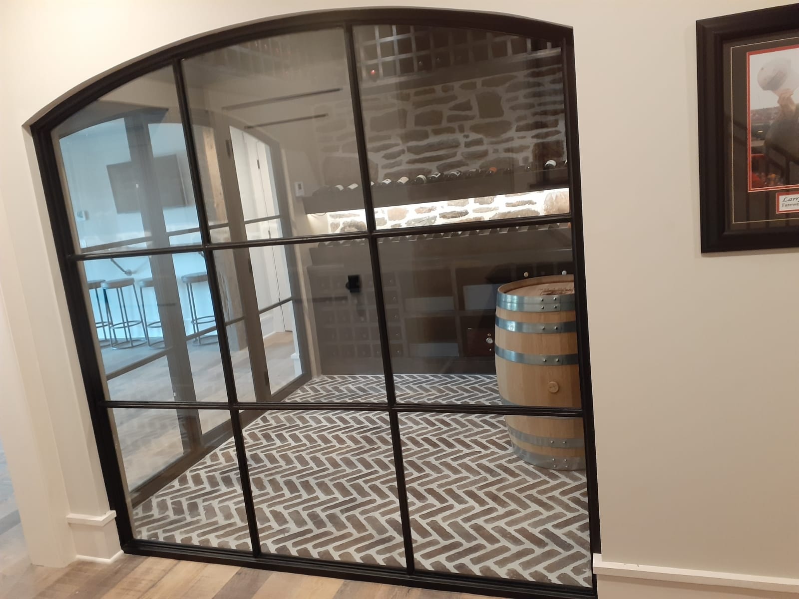 Wine Cellar Arched Window