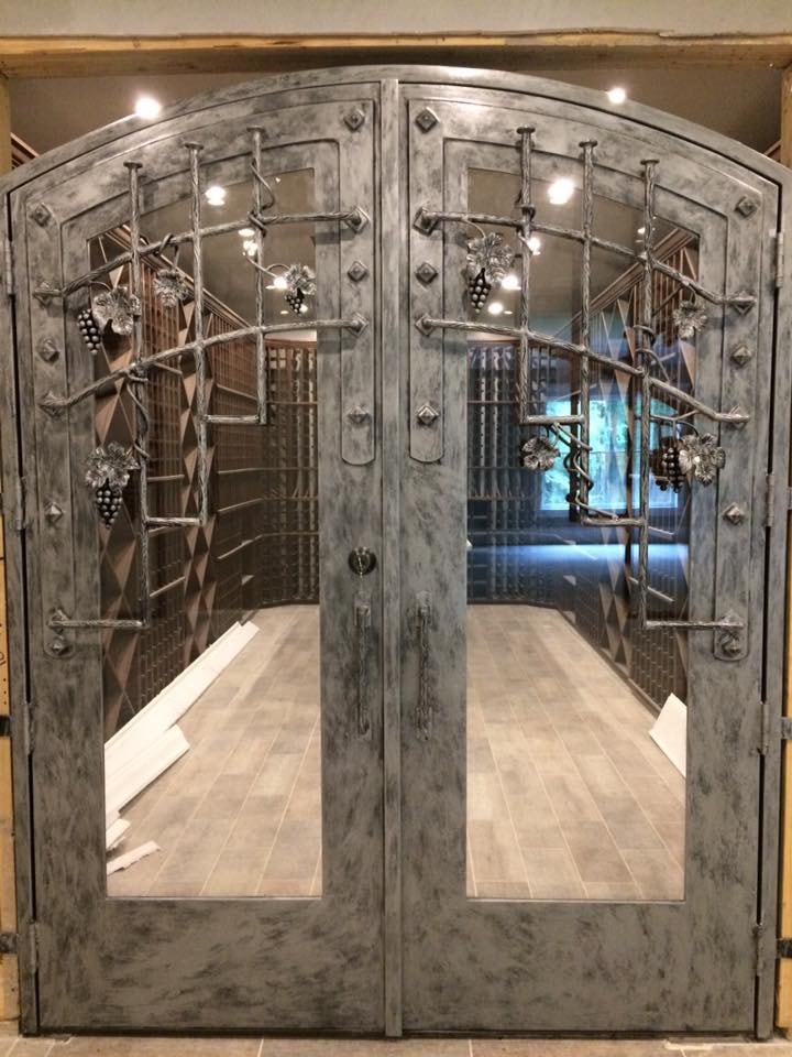 Wine Cellar Grape Door